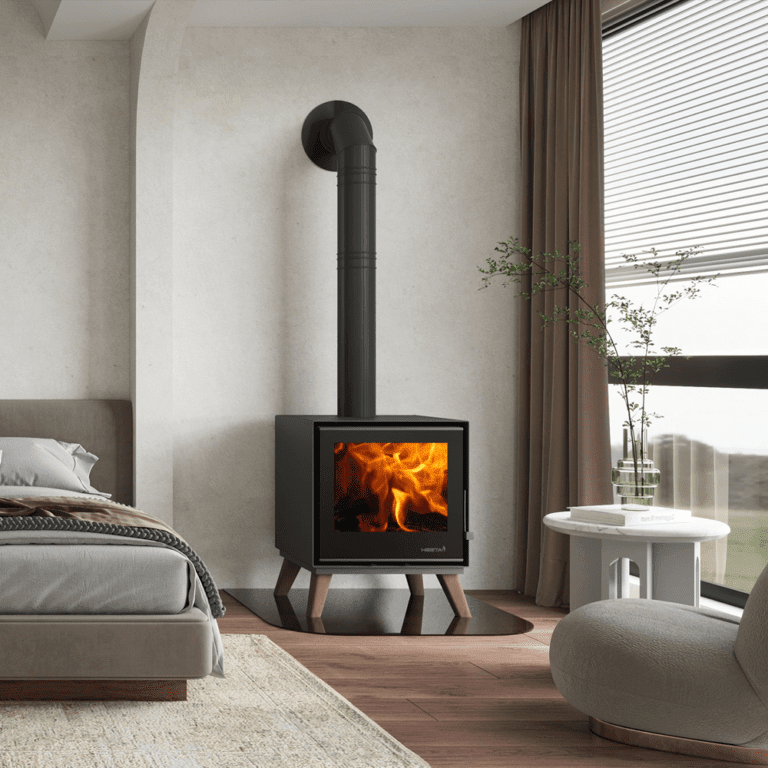 Heeta 600 Oakley Wood Fireplace
